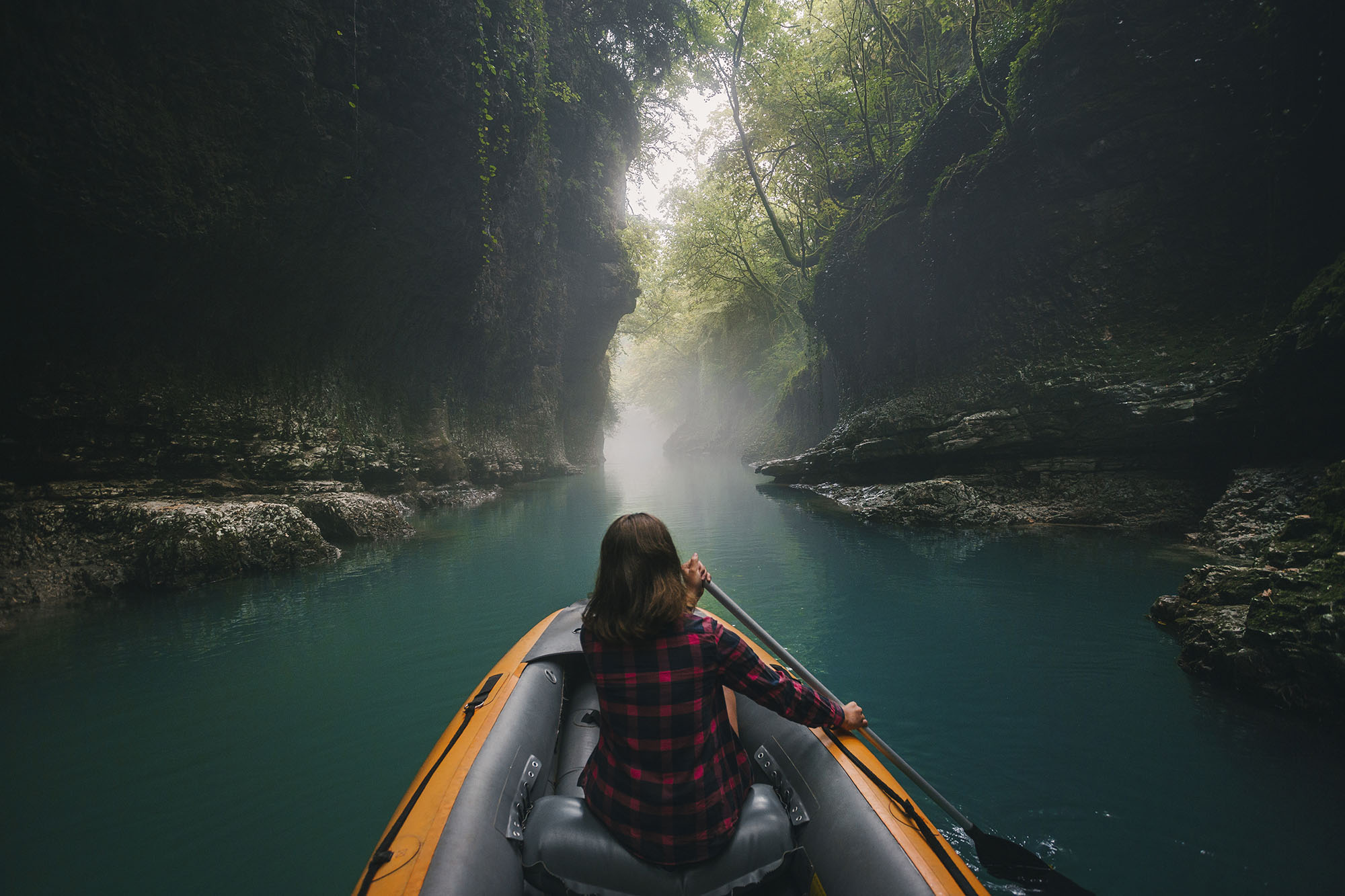 Boat ride in Martvili Canyon